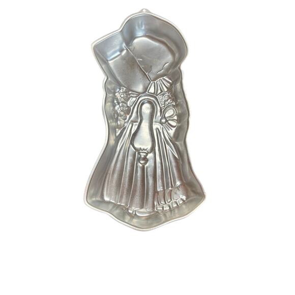 VTG 17" 1976 WILTON HOLLY HOBBIE AM GREETINGS CAKE TIN PAN MOLD MEW - Picture 1 of 3